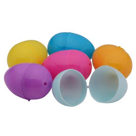 Way To Celebrate! Bright and Pastel Fillable Plastic Easter Eggs (assorted)
