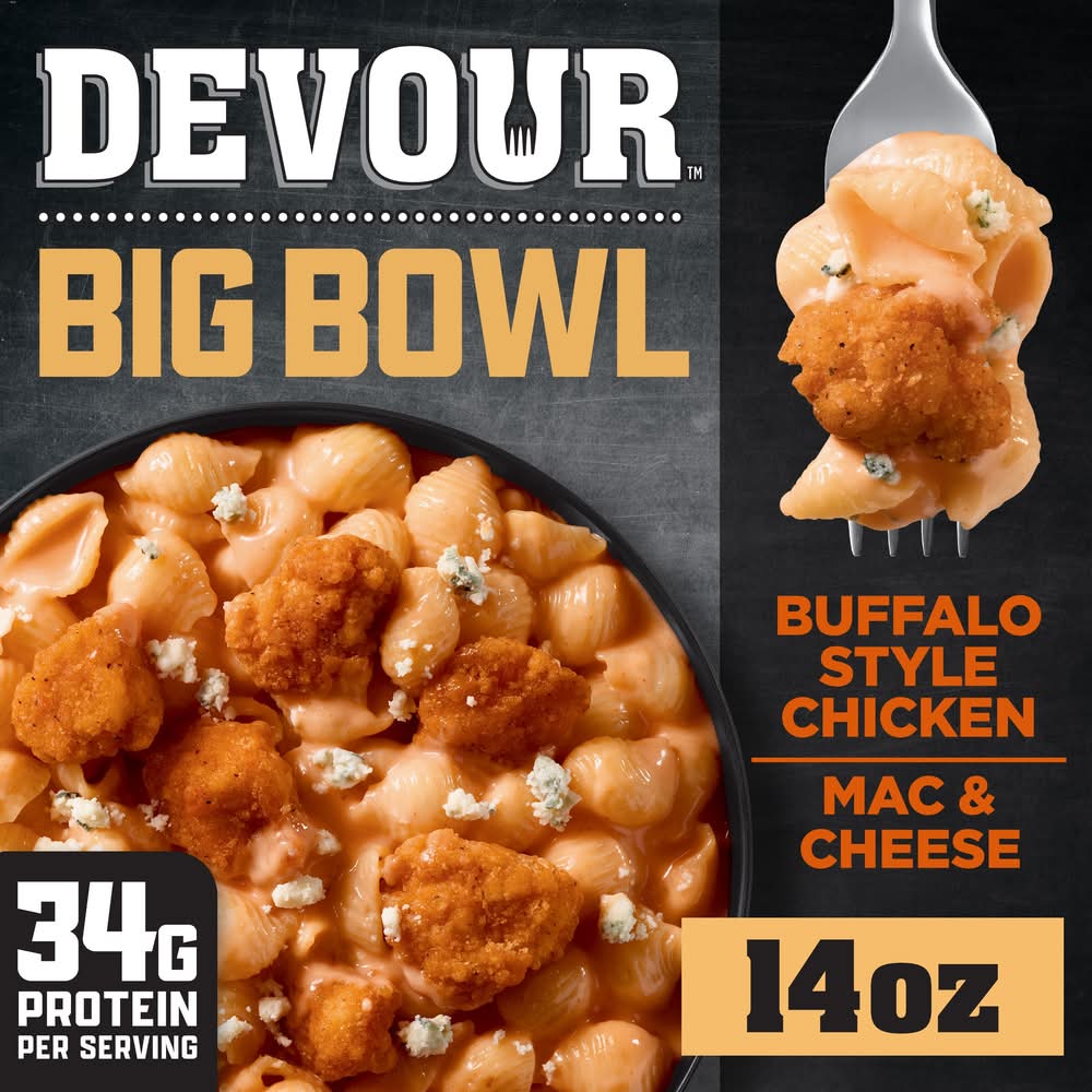 Devour Big Bowl Buffalo Chicken Mac & Cheese - 14oz