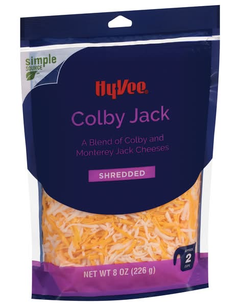 Hy-Vee Shredded Colby Jack Cheese (8 oz)