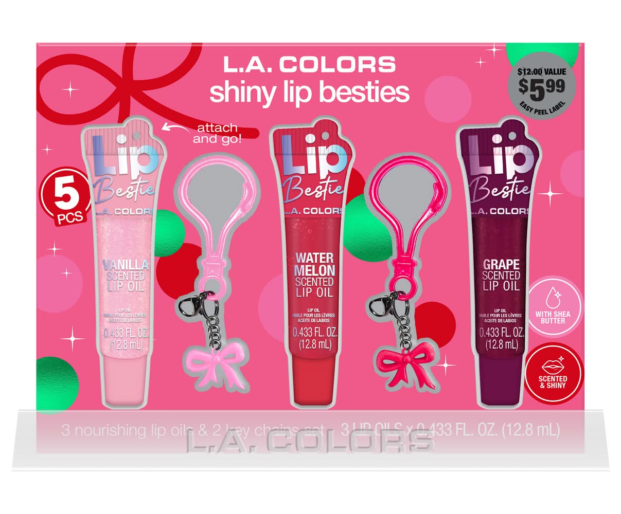 L.A. Colors Shiny Lips Besties 5-Piece Gift Set