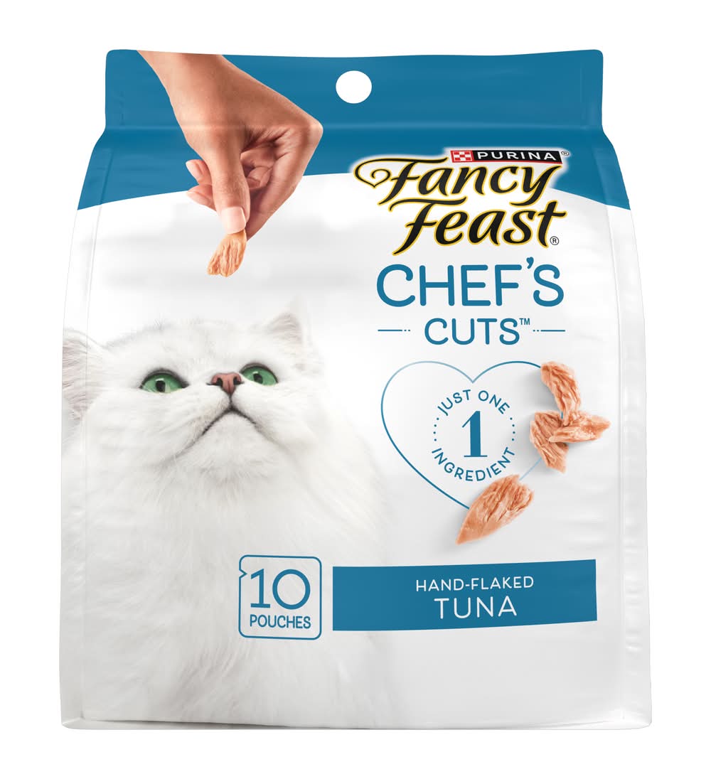 Purina Fancy Feast Natural Hand Flaked Tuna Treats (1.06 oz, 10 ct)
