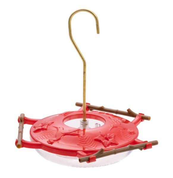 Red Aspen Perch Hummingbird Feeder, 8oz