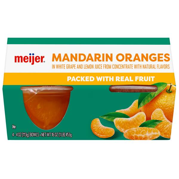 Meijer Mandarin Oranges in 100% Fruit Juice (1 lbs)