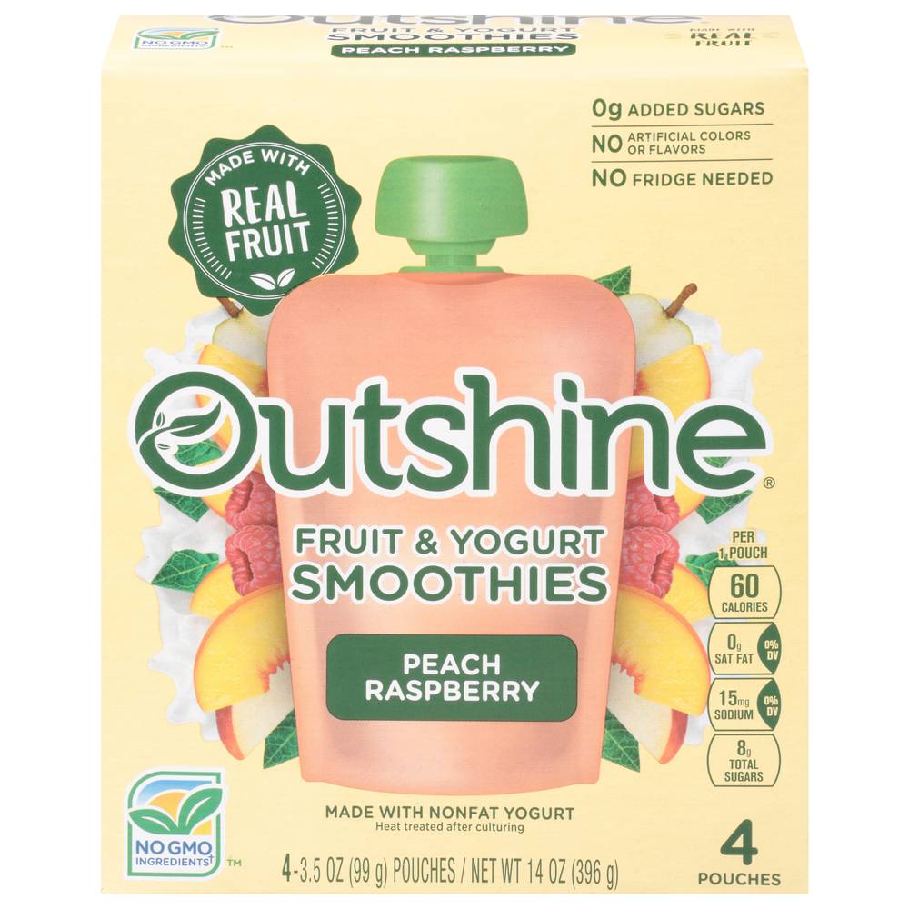 Outshine Peach Raspberry Smoothies (14 oz)