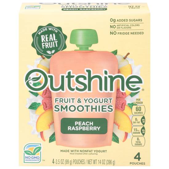Outshine Peach Raspberry Smoothies (4 ct)