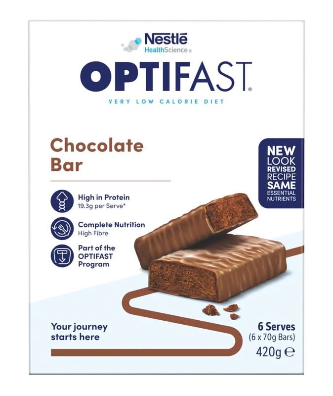 Optifast VLCD Bars Chocolate 6pk