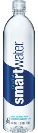 Glaceau Smart Water Vapor Distilled Water 33.8 oz Bottle