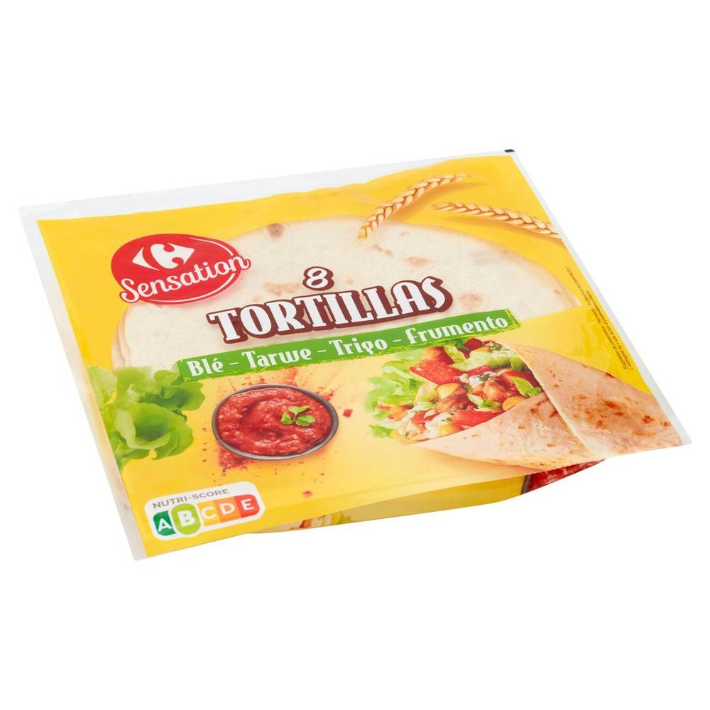 Carrefour Sensation Tortillas Blé 8 Pièces 320 g