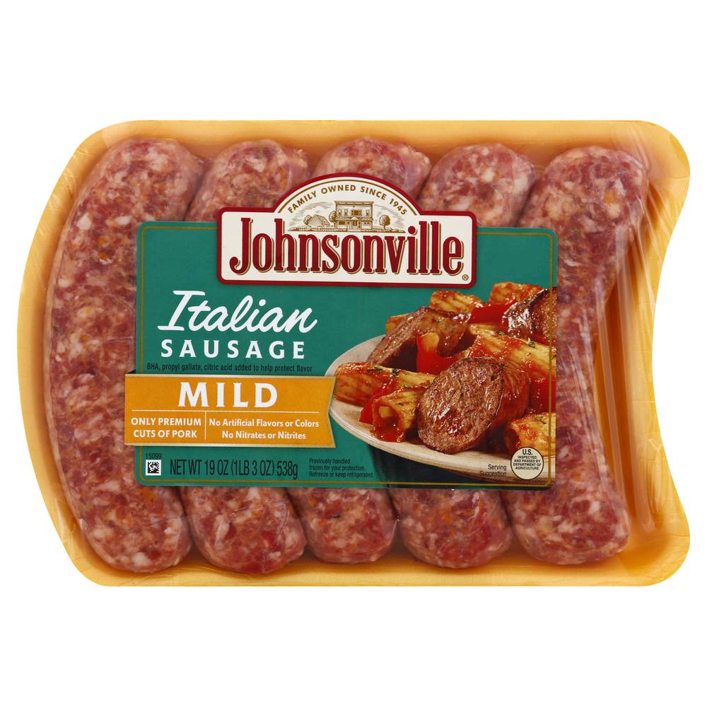 Johnsonville Mild Pork Italian Sausages (19 oz, 5 ct)