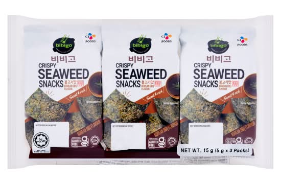 bibigo Korean Bbq, Crispy Seaweed Snacks (5g)