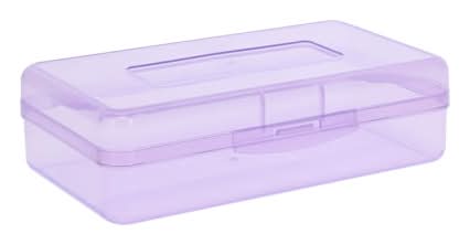 Plastic Art Storage Box Purple
