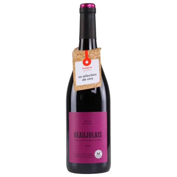 Beaujolais HVE, vin rouge franprix 75cl