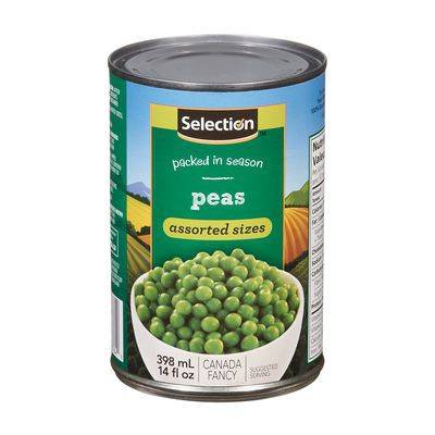 Selection Assorted Sizes Peas (398 ml)