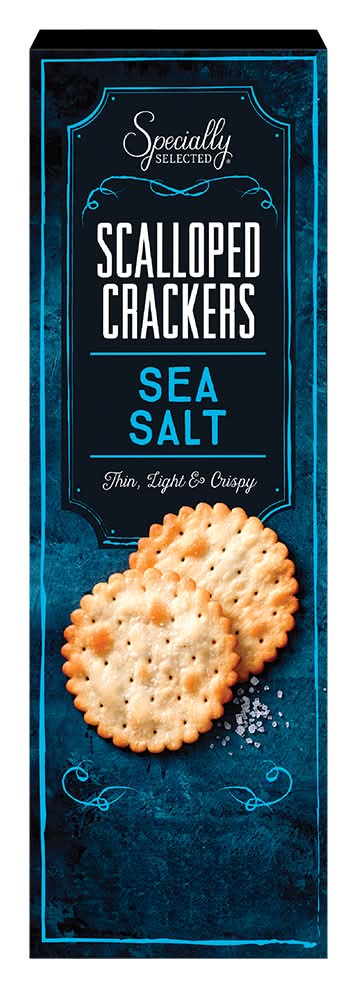 Specially Selected Scalloped Cracker, Sea Salt (6.5 oz)