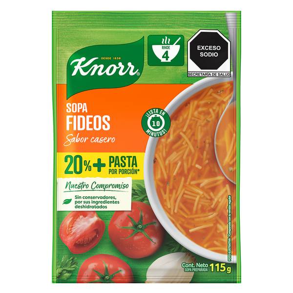Knorr sopa de fideos