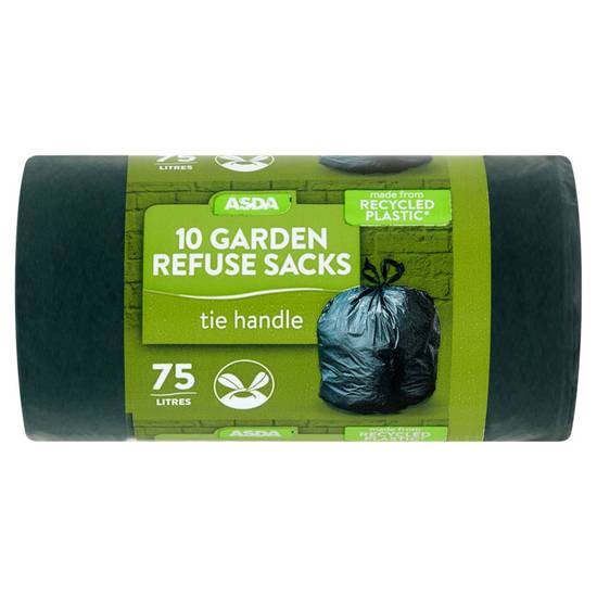 Asda 10 Garden Refuse Sacks 75 Litres