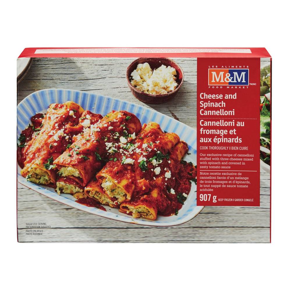 M&M Food Market · Cheese and Spinach Cannelloni (907 g)
