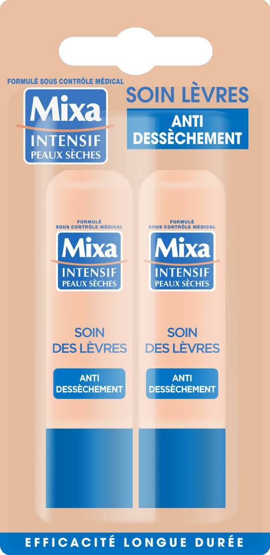 Mixa - Intensif peaux sèches stick lèvres antidessechement