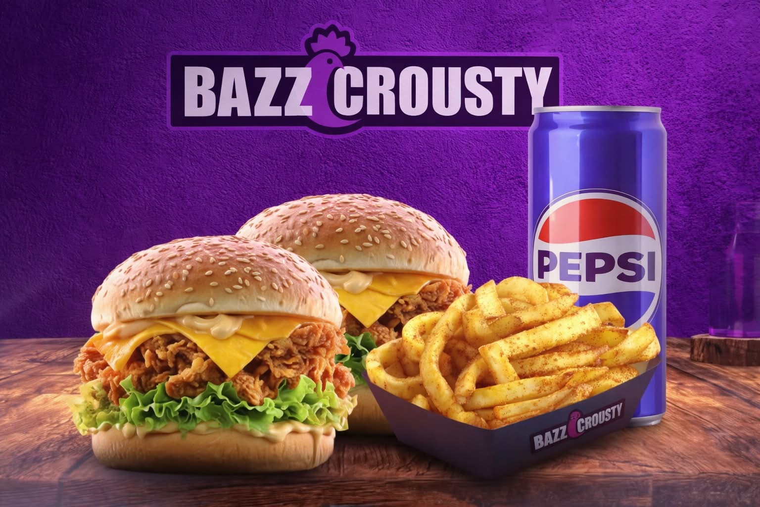 MENU BAZZ’CHICKEN 🍔🍔🍟🥤