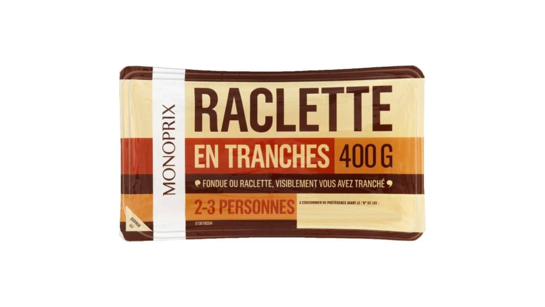 Monoprix - Fromage raclette en tranches (400g)