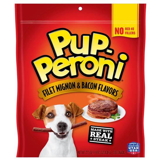Pup Peroni Filet Mignon and Bacon Flvr Dog (22.5 oz)