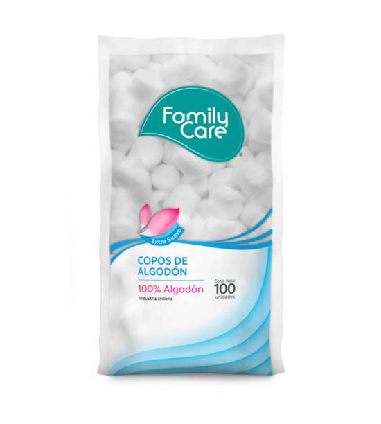 Family Care - Copos de algodón - 100 un