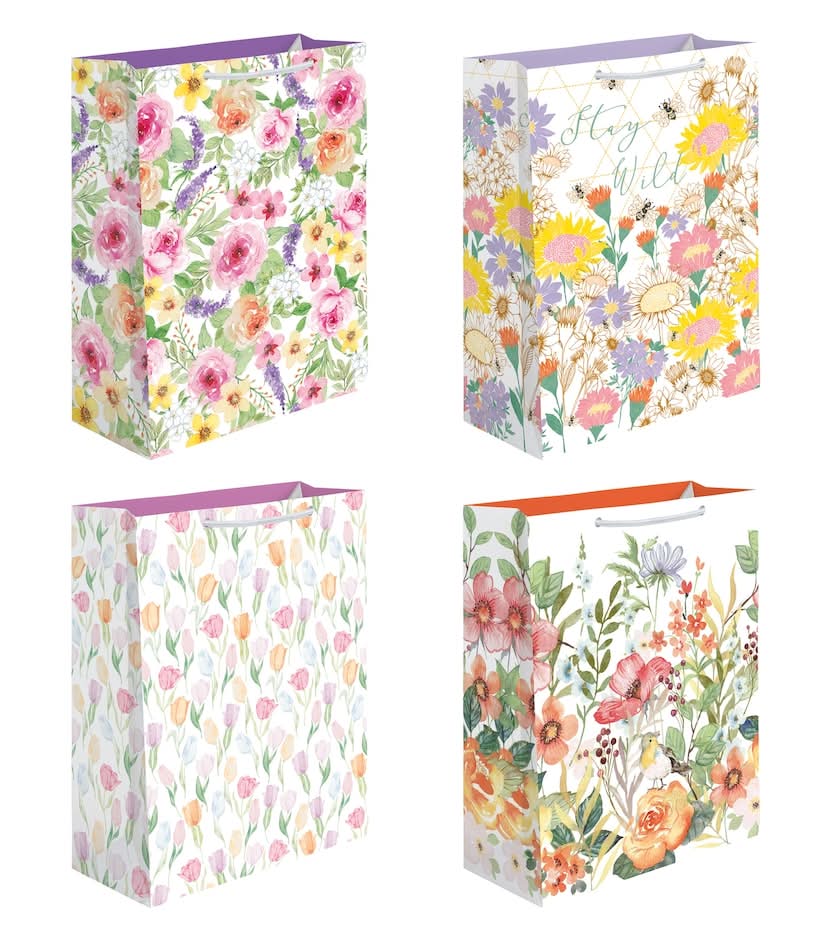 Floral Gift Bag, Assorted Designs, 1-ct.