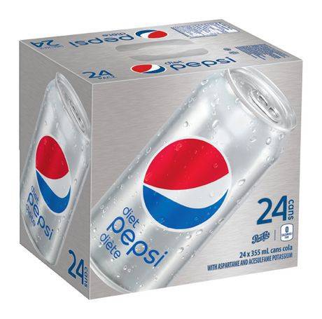 Pepsi Diet Cola (24 ct, 355 ml)