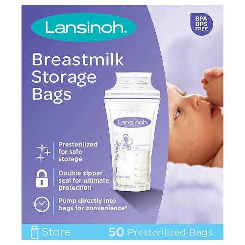 Lansinoh Breastmilk Storage Bags - 50.0 ea