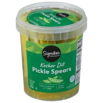 Signature Select Pickle Spears Refrigerated 32 Fluid Ounce - 32 Fz