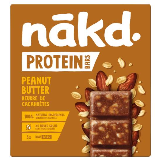 Nākd Peanut Butter Protein Bars (3 x 45g)