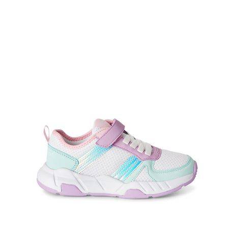 Justice Sport Girls'' Dani Running Shoes (Color: White, Size: 3)