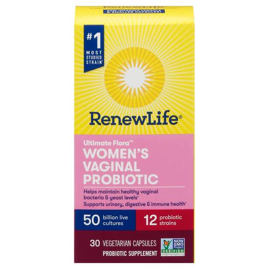 Renew Life Ultimate Flora Women's Vaginal Probiotic Vegetarian Capsules (30 ct)