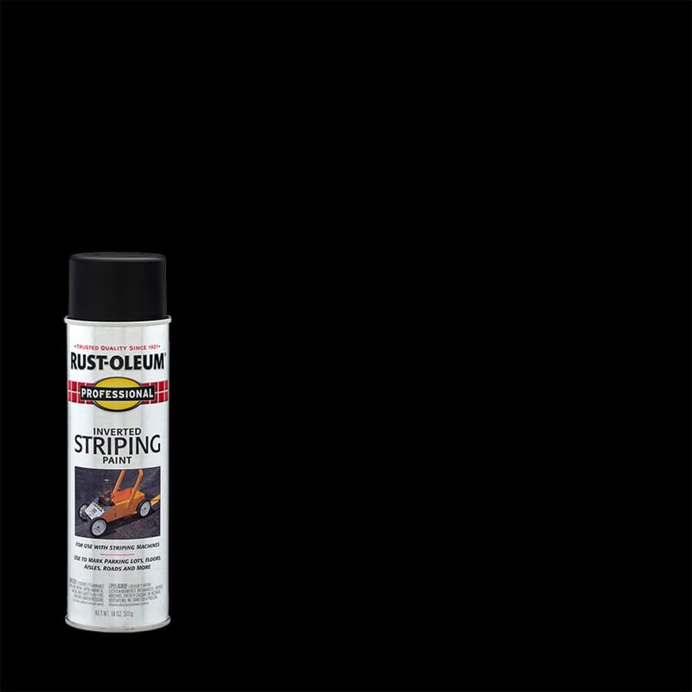 Rust-Oleum Professional 6 -Pack Black Oil-based Striping paint ( Spray can )