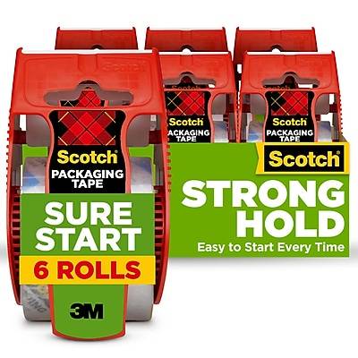 Scotch Shipping Packaging Tape With Dispenser (6 ct) (1.88 inch x 799.2 inch)