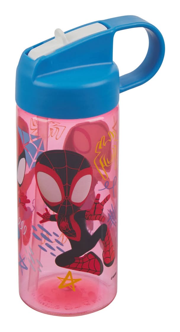 zak! Kids Character Plastic Water Bottle With Flip Straw Lid 16 oz