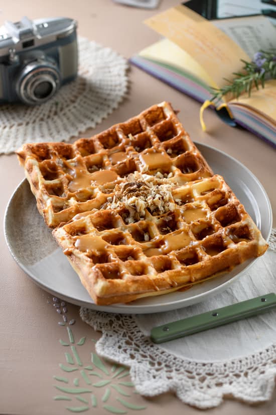 Karamell und Gemischten Nüssen