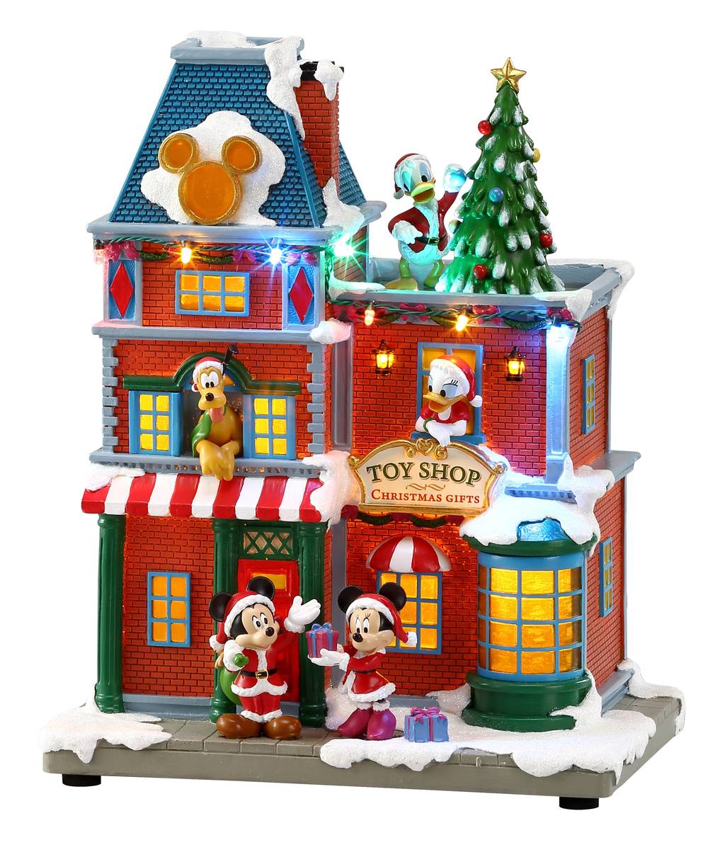 Disney 11.5-in Lighted Musical Animatronic Decoration House Battery-operated Christmas Decor | NM-X23119AA