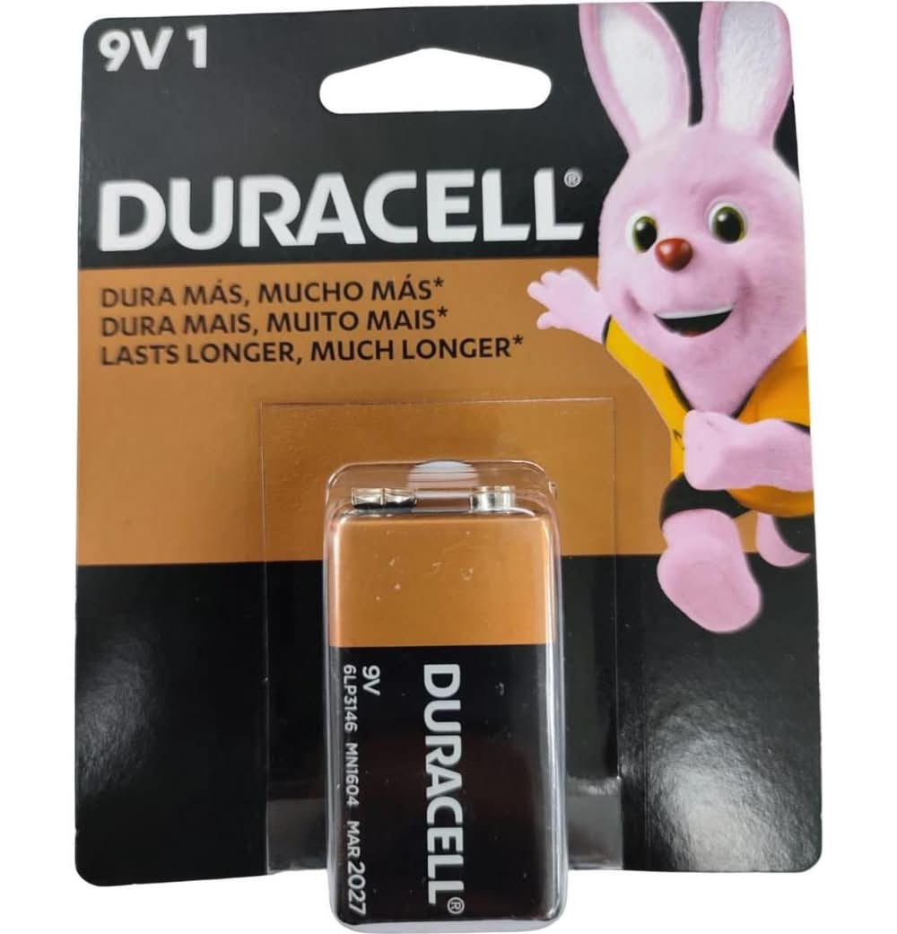Pila Alcalina Duracell 9 Voltios 1 Unidad