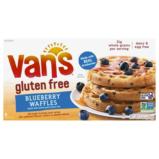 Van's Gluten Free Blueberry Waffles (6 ct)