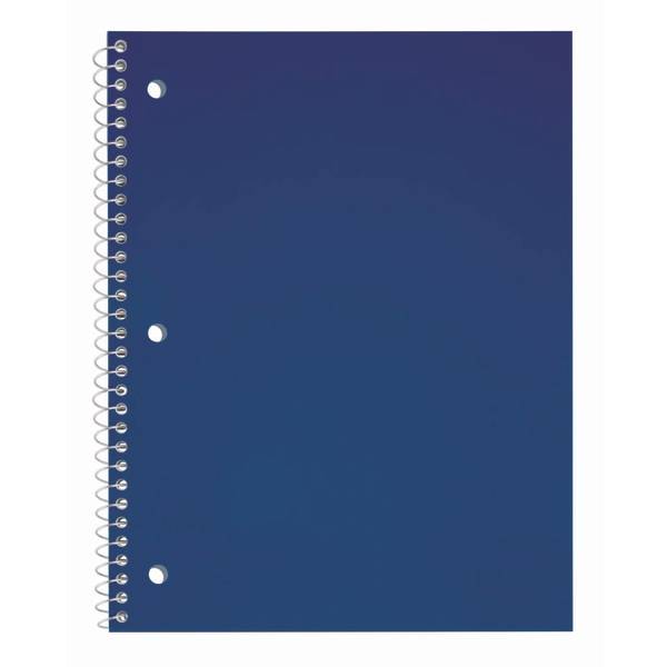 Just Basics Poly Spiral Notebook College Ruled