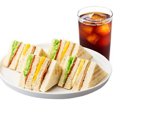 【套餐】里肌豬排總匯 Pork Loin Club Sandwich