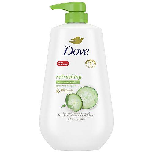 Dove Refreshing Body Wash, Cucumber & Green Tea Cucumber and Green Tea - 34.0 fl oz