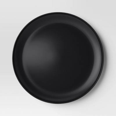 Room Essentials Plastic Dinner Plate, 10.5", Black