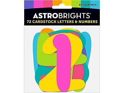 Astrobrights School Letters and Numbers Combo pack (multicolor)