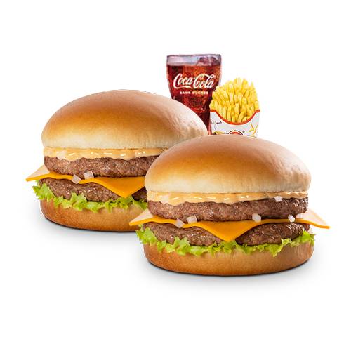 B8: 2 double cheese