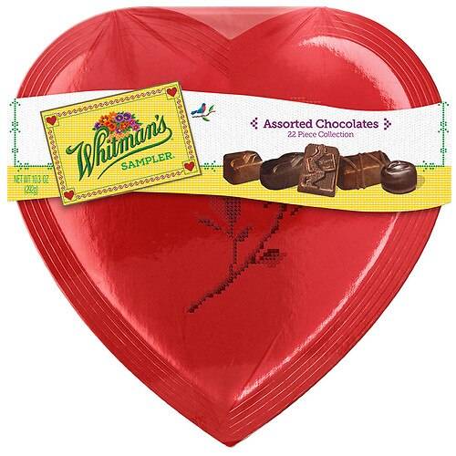 Order Whitman's Fine Valentine Heart Chocolate - 10.3 oz food online from Walgreens store, Maywood on bringmethat.com