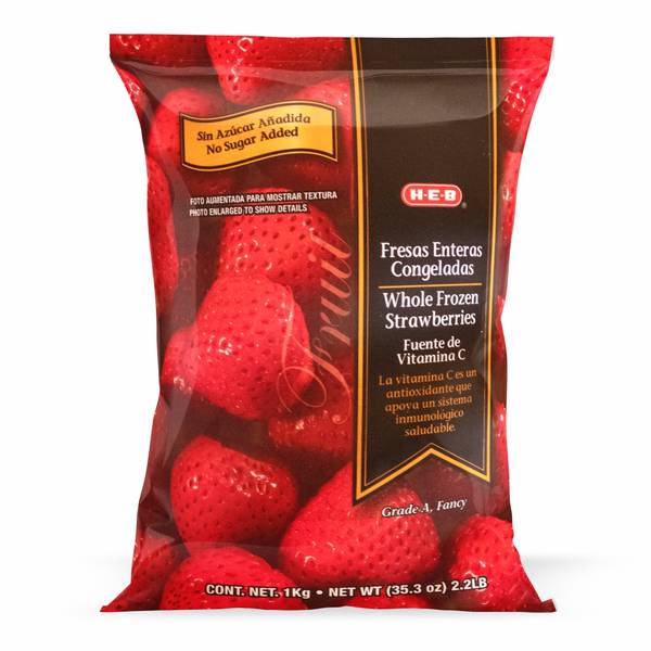 HEB · Fresas enteras congeladas (1 kg)