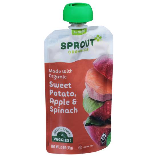 Sprout Organics Organic 6+ Months Baby Food ( sweet potato, apple and spinach)