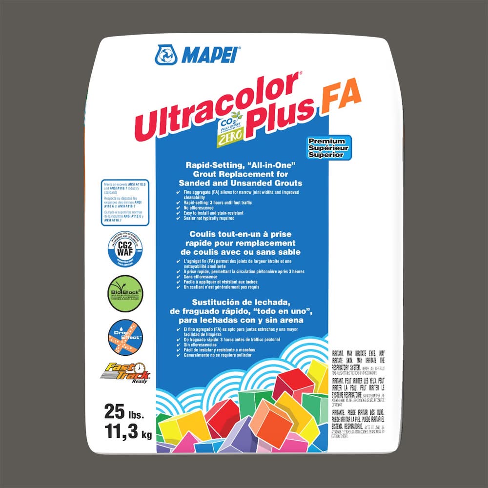 MAPEI Ultracolor Plus FA Charcoal #5047 All-in-one Grout (25-lb)